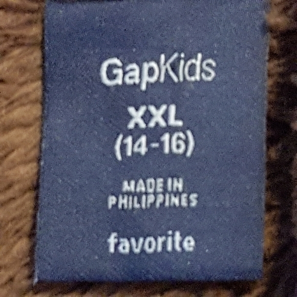 Gap girls XXL brown plush swim cover up has pockets & hood VGUC - Picture 3 of 4